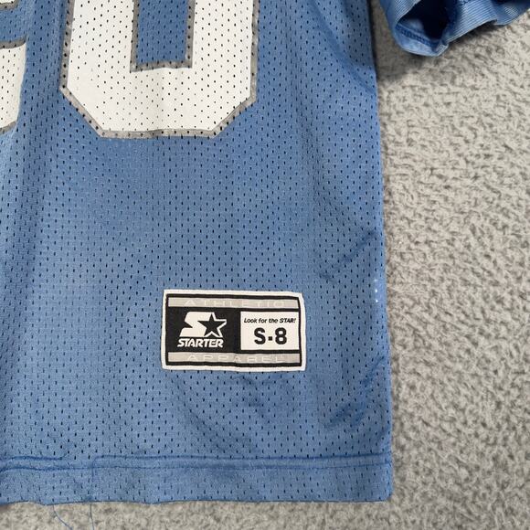 Barry Sanders Detroit Lions Blue Jersey Starter Youth Small 8 Vintage NFL - Picture 2 of 8